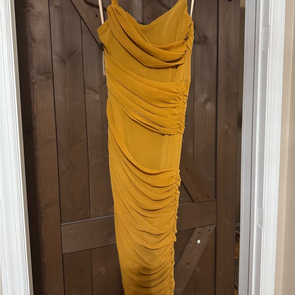 JLUXLABEL - Yellow Catalina Lurex Knit Maxi Dress